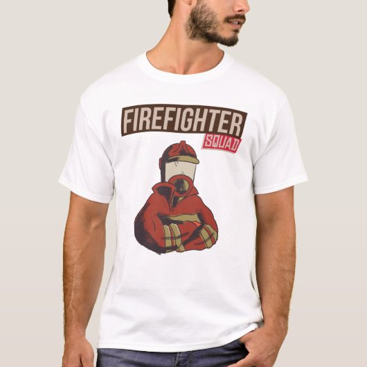 T-shirt Fière escouade de pompiers (Devant)