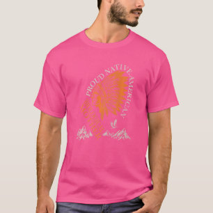 T-shirt Fière Famille Mère Autochtone Américaine Et Biolog
