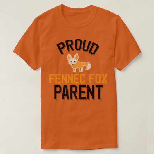 T-shirt Fière Fennec Pour Parent Premium (Design devant)