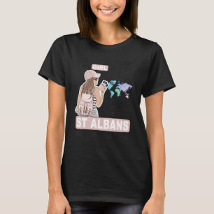 T-shirt Fière fille de St Albans Fille cool de la cité de