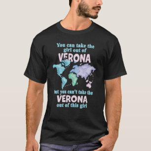 T-shirt Fière Fille De Vérone Déménagement De Vérone