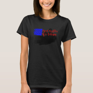 T-shirt Fière Fille D'Une Idée De Fille Vétéran