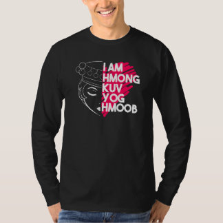 T-shirt Fière Fille Traditionnelle Hmong Miao Femme Hmoob 
