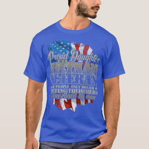 T-shirt Fière fille Vietnam Vétérinaire élevé par mon héro