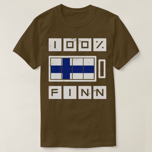 T-shirt Fière Finn cadeau Finlande (Design devant)