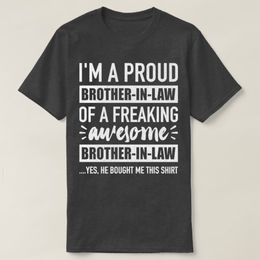 T-shirt Fière fraternité de belle fraternité (Design devant)