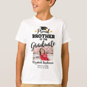 T-shirt Fière Frère de la photo de deuxième cycle nom 2023 (Devant)