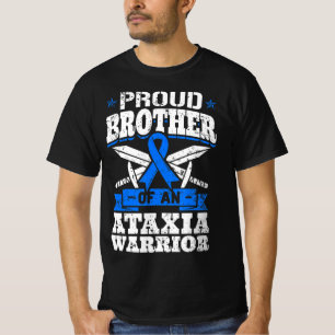 T-shirt Fière Frère D'Une Ataxie Guerrier Sensibilisation