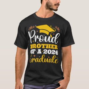 T-shirt Fière frère d'une remise de diplômes personnalisée