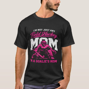 T-shirt Fière gardienne de but de hockey sur gazon Maman H