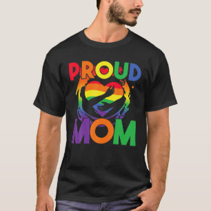 T-shirt Fière Gay Pride Maman Fête des Mères Arc-en-ciel L
