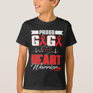 T-shirt Fière Gigi D'Un Guerrier Du Coeur Reconnu Pour Sa