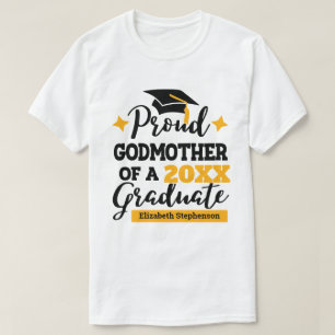 T-shirt Fière Godmère de la famille de diplômés jumelage