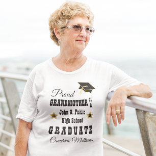 T-shirt Fière grand-mère de la Graduate Name Graduate Grad