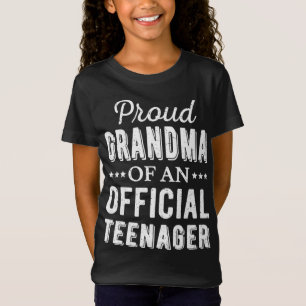 T-Shirt Fière Grand-Mère D'Un Adolescent Officiel 13e Anni