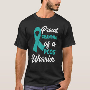 T-shirt Fière Grand-Mère D'Un Guerrier Du PCOS Sensibilisa