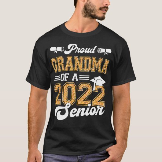 T-shirt Fière Grand-Mère D'Une Classe Secondaire 2022 De 2 (Devant)