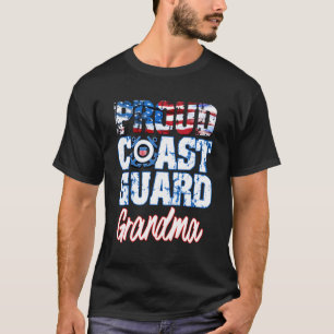 T-shirt Fière grand-mère garde côtière Usa patriotique dra