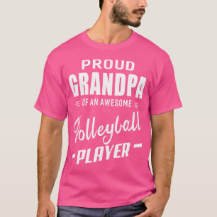 T-shirt Fière Grand-Père D'Un Joueur De Volley-Ball Magnif
