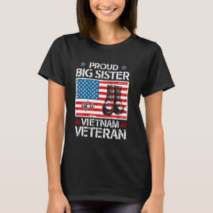 T-shirt Fière Grande Soeur Du Vietnam Vétéran Patriotique