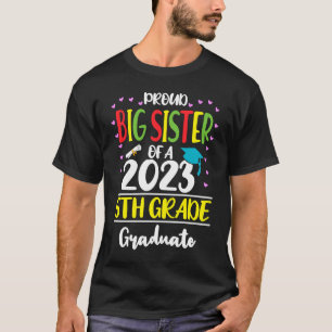 T-shirt Fière grande soeur d'une classe de 5e année 2023