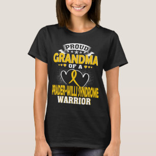 T-SHIRT FIÈRE GRANDMA D'UN WARRIER DU SYNDROME WILLI PRADE