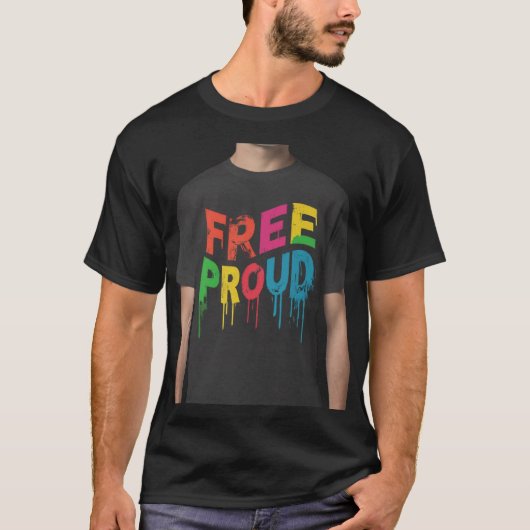 T-shirt Fière gratuite (Devant)
