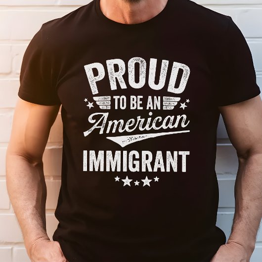 T-shirt Fière immigrante américaine
