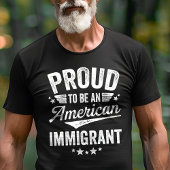 T-shirt Fière immigrante américaine