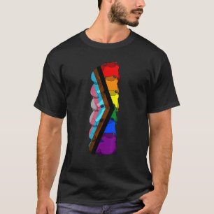 T-shirt Fière Lgbt La Grenouille À Drapeau De Fierté Moder