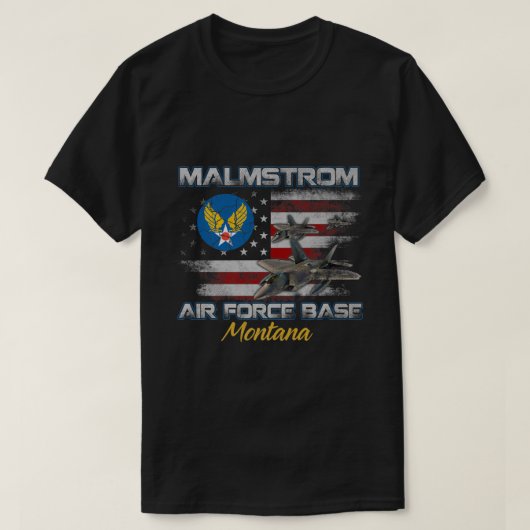 T-shirt Fière Malmstrom Base aérienne de l'AFB Montana MT (Design devant)