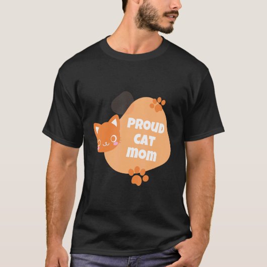 T-shirt Fière Maman de Chat Jour Chat (Devant)
