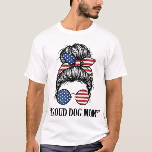 T-shirt Fière maman de chien conception vectorielle patrio