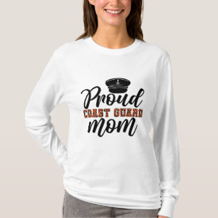 T-shirt Fière maman de la Garde côtière, Amour pour la Gar