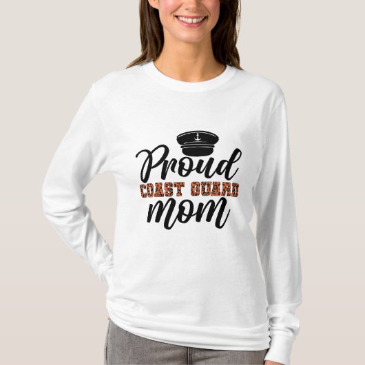 T-shirt Fière maman de la Garde côtière, Amour pour la Gar (Devant)