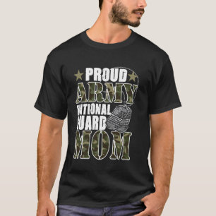 T-shirt Fière maman de la garde nationale de l'armée camou