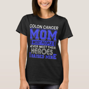 T-shirt Fière maman du cancer du côlon, j'ai élevé le mien