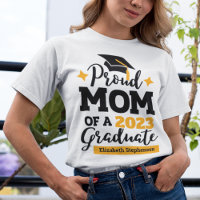 Fière maman d'un casquette d'or noir diplômé 2024 