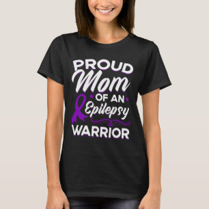 T-shirt Fière maman d'un guerrier de l'épilepsie Sensibili