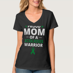T-shirt Fière Maman D'Un Guerrier De Scoliose Reconnaissan