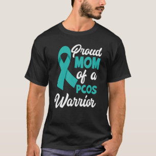 T-shirt Fière Maman D'Un Guerrier Du PCOS Sensibilisation