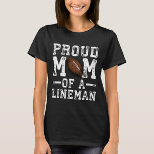 T-shirt Fière maman d'un joueur de football américain de l