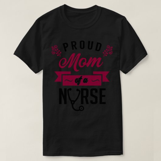 T-shirt Fière maman d'une infirmière 2 (Design devant)