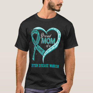 T-shirt Fière Maman D'Une Maladie De Bataille Guerrier Rub