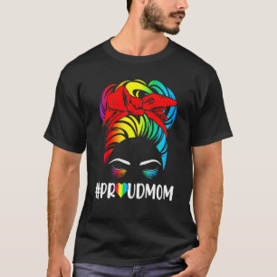 T-shirt Fière Maman Fierté Lgbt Drapeau Gay Lesbian Matchi