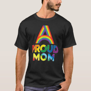 T-shirt Fière Maman Lgbt Pride Gay Lesbian Rainbow Coloré