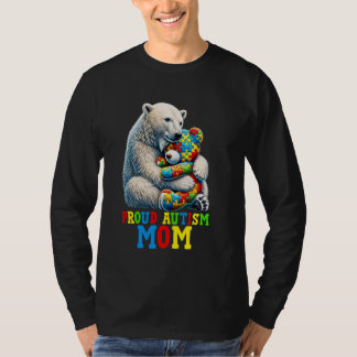 T-shirt Fière maman ours autiste Sensibilisation à l'autis