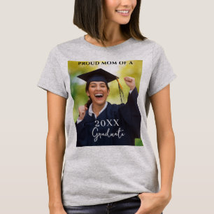 T-shirt « Fière maman » pour photo de remise de di