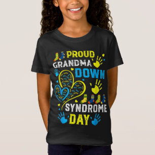 T-Shirt Fière Mamie T21 Mondiale De Sensibilisation Au Syn