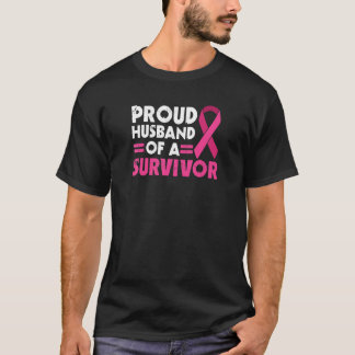 T-shirt Fière Mari De Survivant Sensibilisation Au Cancer 